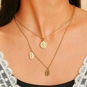 ♡Maggie♡ Coin and Shell Necklace